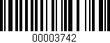 Código de barras (EAN, GTIN, SKU, ISBN): '00003742'
