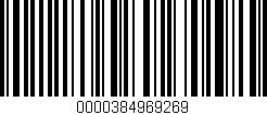 Código de barras (EAN, GTIN, SKU, ISBN): '0000384969269'