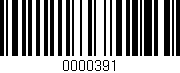 Código de barras (EAN, GTIN, SKU, ISBN): '0000391'