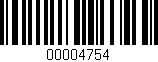 Código de barras (EAN, GTIN, SKU, ISBN): '00004754'