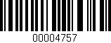 Código de barras (EAN, GTIN, SKU, ISBN): '00004757'