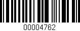 Código de barras (EAN, GTIN, SKU, ISBN): '00004762'