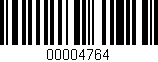 Código de barras (EAN, GTIN, SKU, ISBN): '00004764'