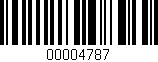Código de barras (EAN, GTIN, SKU, ISBN): '00004787'
