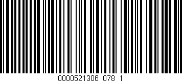 Código de barras (EAN, GTIN, SKU, ISBN): '0000521306_078_1'