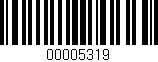Código de barras (EAN, GTIN, SKU, ISBN): '00005319'
