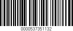 Código de barras (EAN, GTIN, SKU, ISBN): '0000537351132'