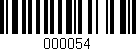Código de barras (EAN, GTIN, SKU, ISBN): '000054'