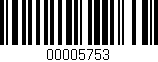 Código de barras (EAN, GTIN, SKU, ISBN): '00005753'