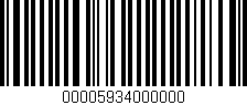 Código de barras (EAN, GTIN, SKU, ISBN): '00005934000000'