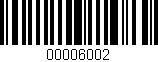 Código de barras (EAN, GTIN, SKU, ISBN): '00006002'