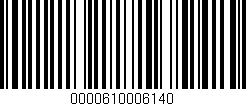 Código de barras (EAN, GTIN, SKU, ISBN): '0000610006140'