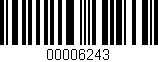 Código de barras (EAN, GTIN, SKU, ISBN): '00006243'