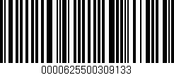 Código de barras (EAN, GTIN, SKU, ISBN): '0000625500309133'