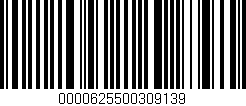 Código de barras (EAN, GTIN, SKU, ISBN): '0000625500309139'