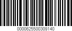 Código de barras (EAN, GTIN, SKU, ISBN): '0000625500309140'