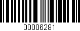 Código de barras (EAN, GTIN, SKU, ISBN): '00006281'