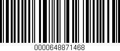 Código de barras (EAN, GTIN, SKU, ISBN): '0000648871468'