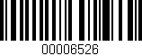 Código de barras (EAN, GTIN, SKU, ISBN): '00006526'