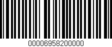 Código de barras (EAN, GTIN, SKU, ISBN): '00006958200000'