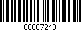 Código de barras (EAN, GTIN, SKU, ISBN): '00007243'