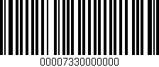Código de barras (EAN, GTIN, SKU, ISBN): '00007330000000'