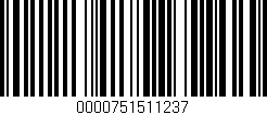 Código de barras (EAN, GTIN, SKU, ISBN): '0000751511237'