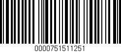 Código de barras (EAN, GTIN, SKU, ISBN): '0000751511251'