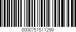 Código de barras (EAN, GTIN, SKU, ISBN): '0000751511299'