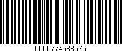 Código de barras (EAN, GTIN, SKU, ISBN): '0000774588575'