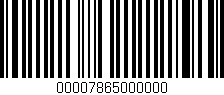 Código de barras (EAN, GTIN, SKU, ISBN): '00007865000000'