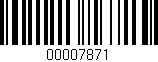 Código de barras (EAN, GTIN, SKU, ISBN): '00007871'