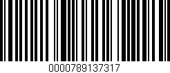 Código de barras (EAN, GTIN, SKU, ISBN): '0000789137317'