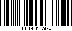 Código de barras (EAN, GTIN, SKU, ISBN): '0000789137454'