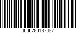 Código de barras (EAN, GTIN, SKU, ISBN): '0000789137997'