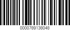 Código de barras (EAN, GTIN, SKU, ISBN): '0000789138048'