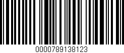 Código de barras (EAN, GTIN, SKU, ISBN): '0000789138123'