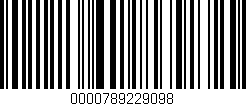 Código de barras (EAN, GTIN, SKU, ISBN): '0000789229098'