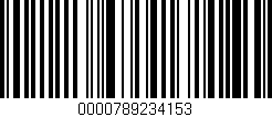 Código de barras (EAN, GTIN, SKU, ISBN): '0000789234153'