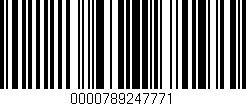 Código de barras (EAN, GTIN, SKU, ISBN): '0000789247771'
