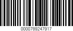 Código de barras (EAN, GTIN, SKU, ISBN): '0000789247917'