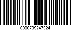 Código de barras (EAN, GTIN, SKU, ISBN): '0000789247924'