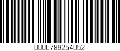 Código de barras (EAN, GTIN, SKU, ISBN): '0000789254052'