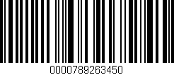 Código de barras (EAN, GTIN, SKU, ISBN): '0000789263450'