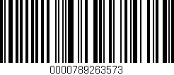 Código de barras (EAN, GTIN, SKU, ISBN): '0000789263573'