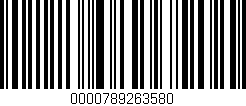 Código de barras (EAN, GTIN, SKU, ISBN): '0000789263580'