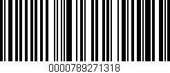 Código de barras (EAN, GTIN, SKU, ISBN): '0000789271318'