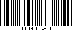 Código de barras (EAN, GTIN, SKU, ISBN): '0000789274579'