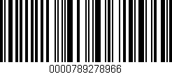 Código de barras (EAN, GTIN, SKU, ISBN): '0000789278966'