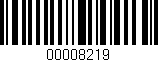 Código de barras (EAN, GTIN, SKU, ISBN): '00008219'